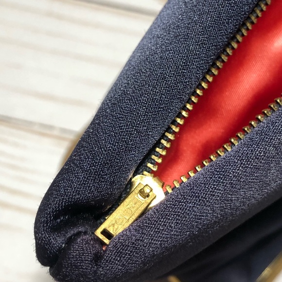 Vintage Koret Navy Blue Evening Kisslock Clutch - Picture 11 of 13